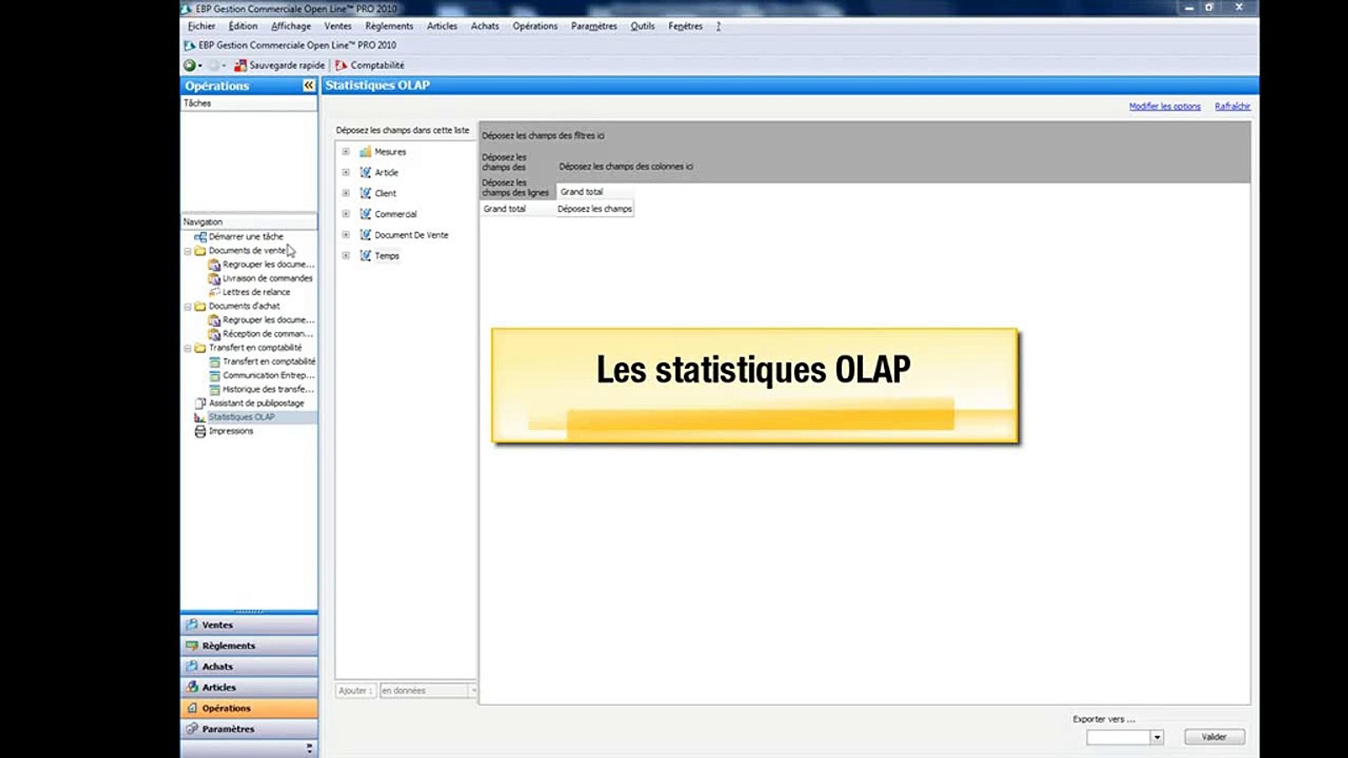 Tuto Les Statistiques Analytiques Avec Ebp Comptabilite Ligne Pme Video Dailymotion