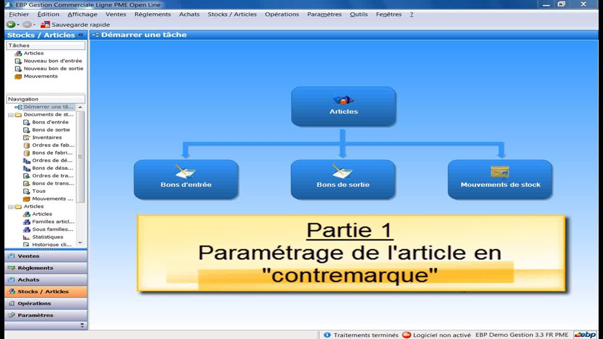 Tuto La Contremarque Avec Ebp Gestion Commerciale Ligne Pme Video Dailymotion