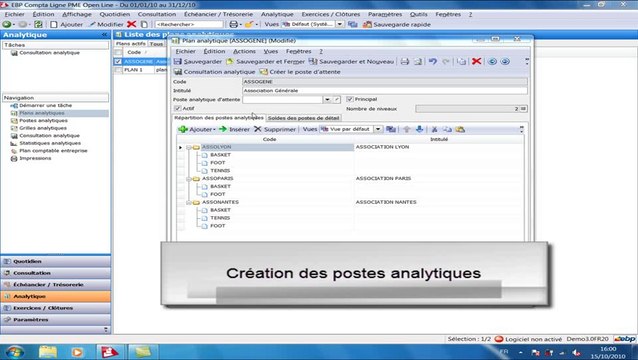 Tuto : Le plan analytique avec EBP Comptabilité Ligne PME