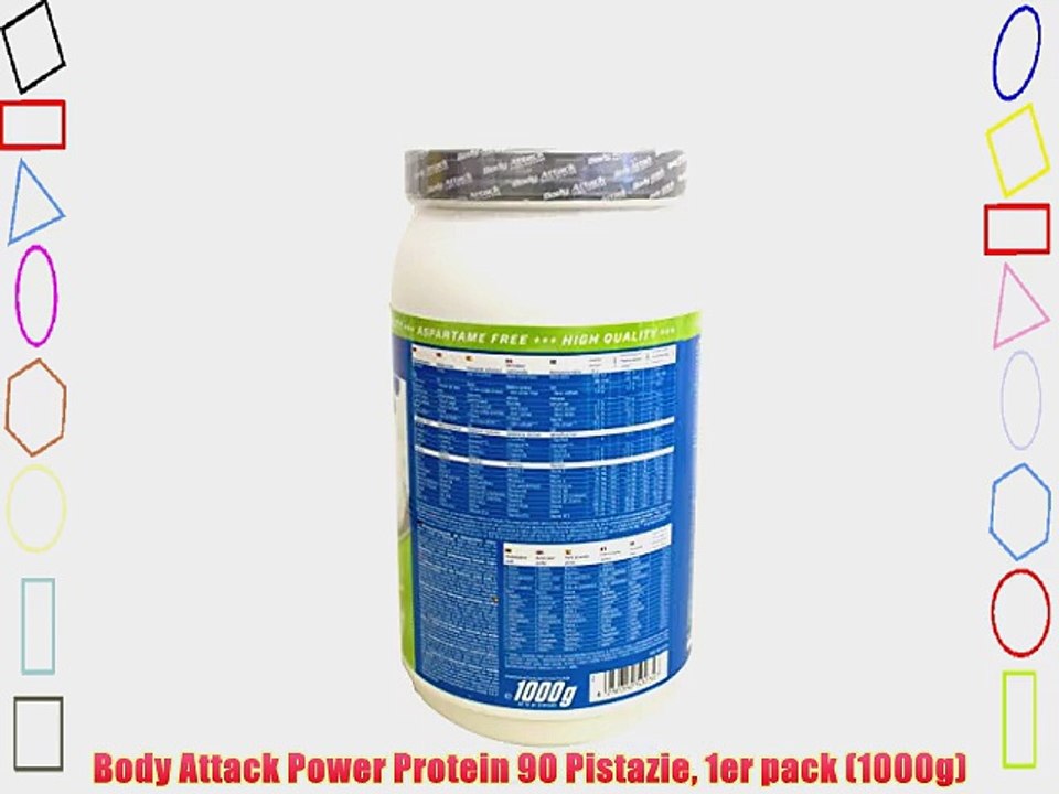 Body Attack Power Protein 90 Pistazie 1er pack (1000g)