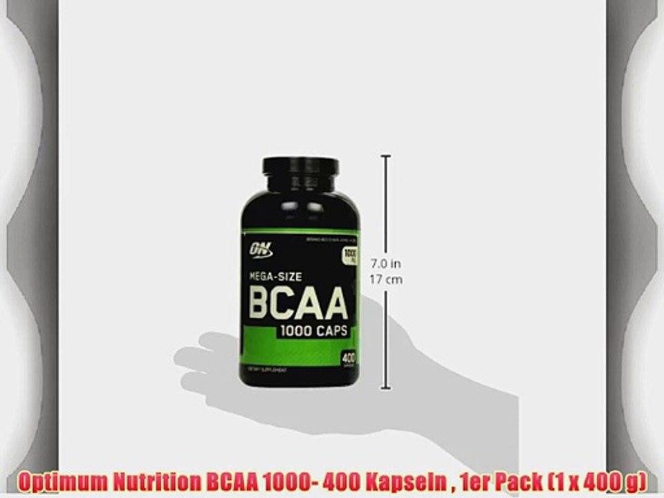Optimum Nutrition BCAA 1000- 400 Kapseln  1er Pack (1 x 400 g)