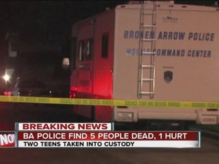 2 teens arrested after 5 found stabbed to death in Broken Arrow