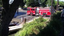 Boat Catches Fire at B&W Resort Marina, California Delta, 8/03/2013