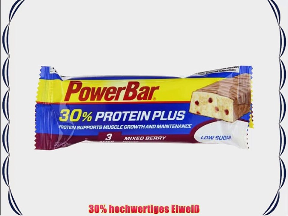PowerBar Protein Plus Low Sugar Bar Mixed Berry 15er Pack (15 x 55 g)