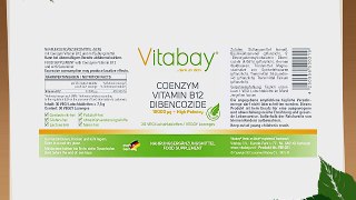 Coenzym - Vitamin B12 - Dibencozide 10.000 mcg - 30 Tabletten - Reduziert einen zu hohen Homocysteinspiegel