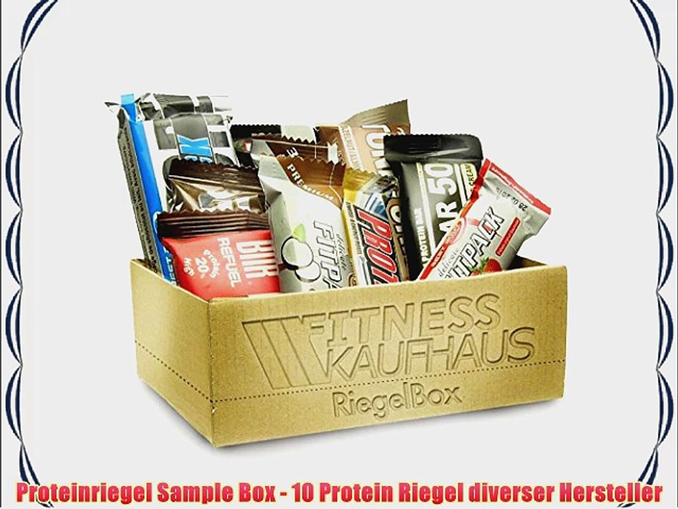 Proteinriegel Sample Box - 10 Protein Riegel diverser Hersteller