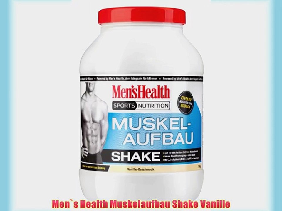 Men`s Health Muskelaufbau Shake Vanille