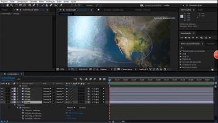 Earth Zoom Tutorial em After Effects PT BR