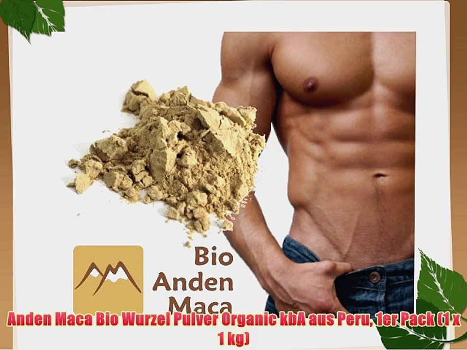 Anden Maca Bio Wurzel Pulver Organic kbA aus Peru 1er Pack (1 x 1 kg)
