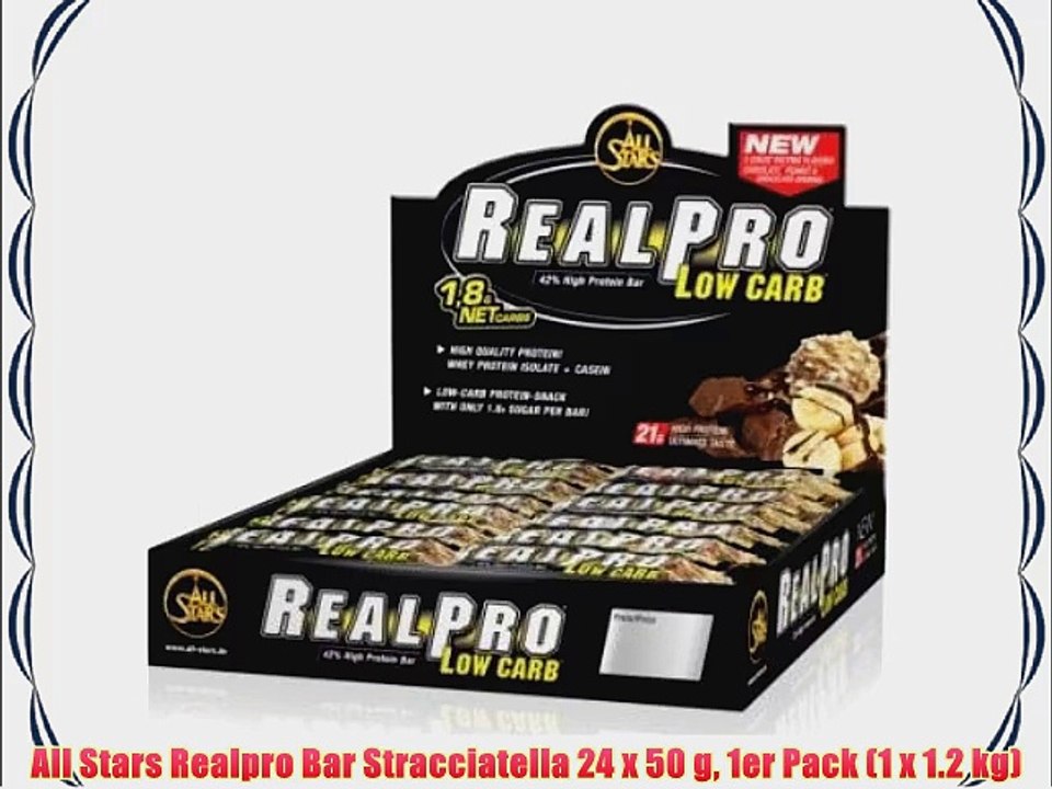 All Stars Realpro Bar Stracciatella 24 x 50 g 1er Pack (1 x 1.2 kg)