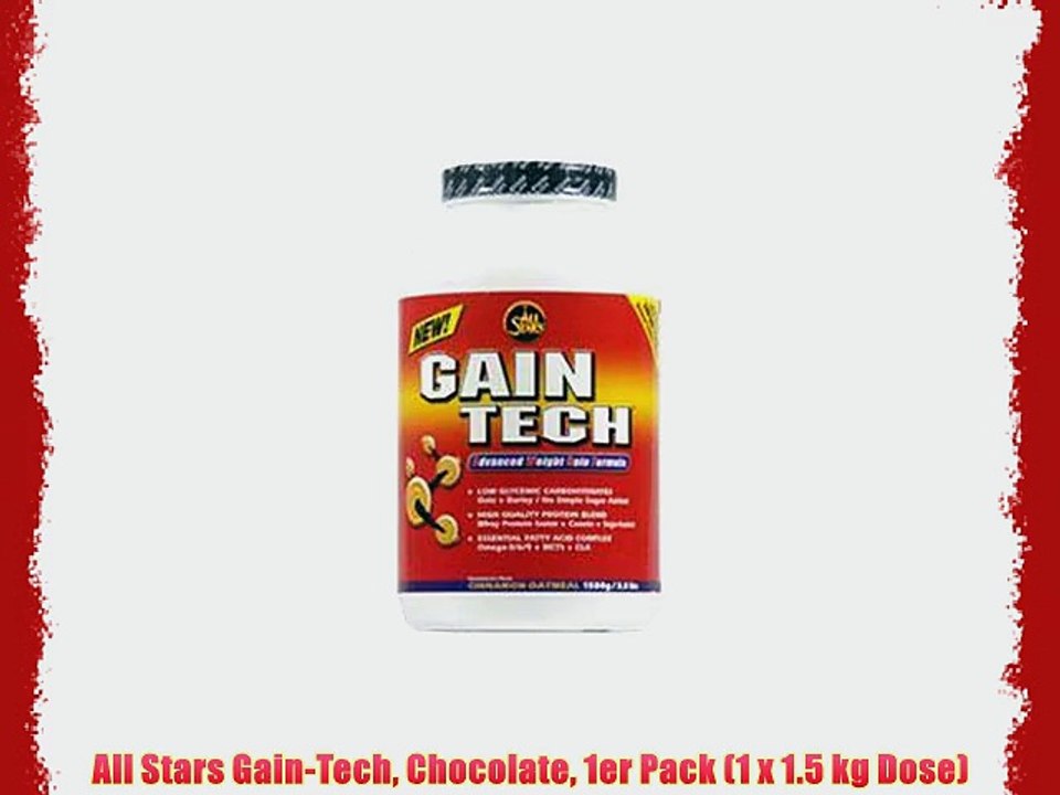 All Stars Gain-Tech Chocolate 1er Pack (1 x 1.5 kg Dose)