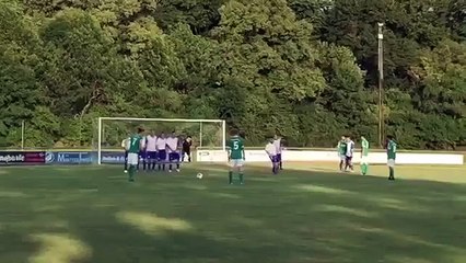 Michael Böhm Amazing Goal after free kick attempt Uffenheim v Ippesheim 2015