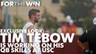 Exclusive: Behind the scenes of Tim Tebow's preseason workouts