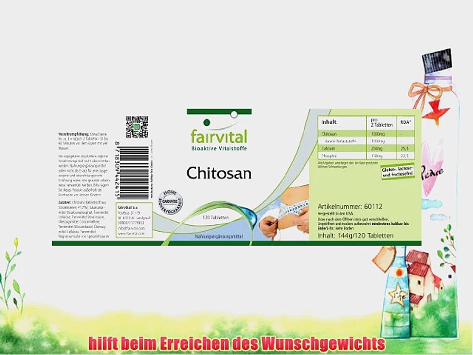 Chitosan Fettblocker 500mg 120 Tabletten