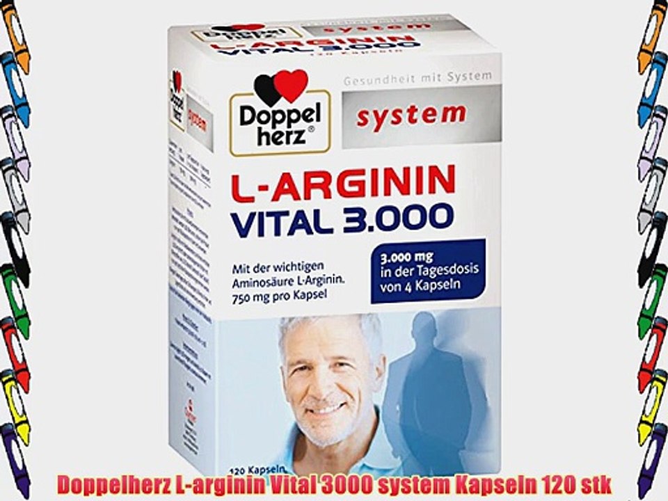 Doppelherz L-arginin Vital 3000 system Kapseln 120 stk