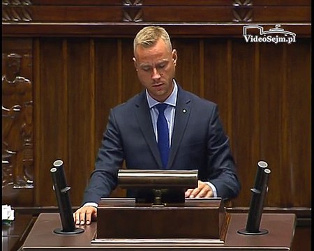 Poseł Michał Tomasz Pacholski - Wystąpienie z dnia 21 lipca 2015 roku.