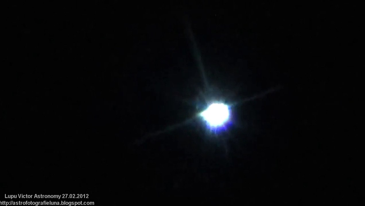 Sirius star video through my telescope 27 february 2012