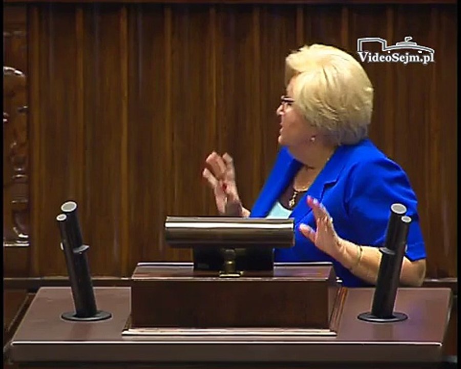 Poseł Maria Nowak - Wystąpienie z dnia 21 lipca 2015 roku.