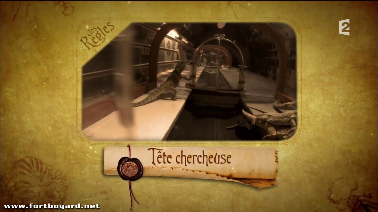 Fort Boyard 2015 : règle du jeu de l'épreuve de la "Tête chercheuse" (nouvelle version)