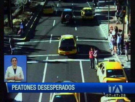 Los peatones imprudentes pueden generar graves accidentes de tránsito