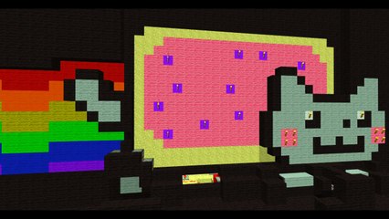 Minecraft Piston Animated Nyan Cat Video Dailymotion
