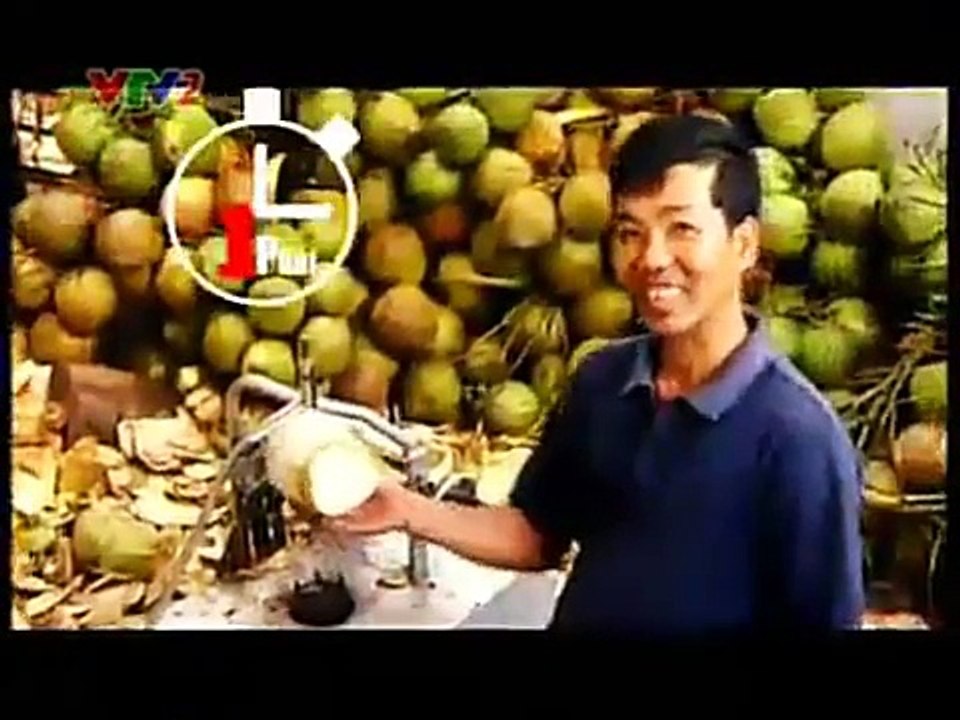 Máy gọt vỏ dừa tươi