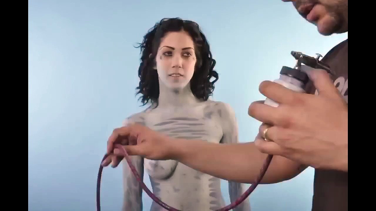Roustan & Asphyxia Body paint Time Lapse
