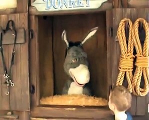 Kids meeting Shrek Donkey at Universal Studios Florida - Funny Dialogue