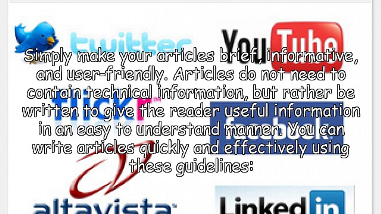 How To Write A Great Article