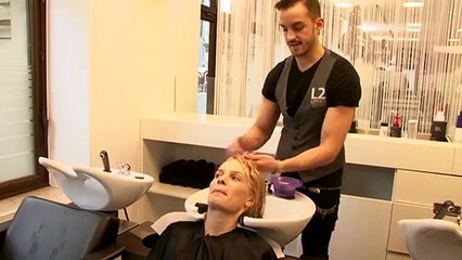 Jana Beller im trendigen Sleek-Look von Lipperts Friseure