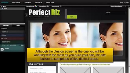 An introduction to the Site Builder user interface