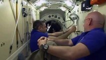 Nave espacial Soyuz llega a la ISS con tres astronautas