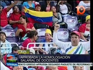 Venezuela anuncia homologación salarial de docentes
