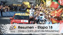 Resumen - Etapa 18 (Gap > Saint-Jean-de-Maurienne) - Tour de France 2015