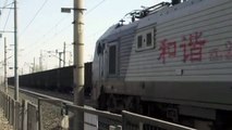 [China Railway]Daqin Line HXD2&HXD1 Freight Train 大秦線の200両2万トン貨物列車