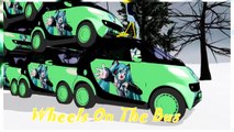 Wheels On The Bus By Daffy Duck, Donald Duck, Roadrunner, Bugs Bunny, Spiderman