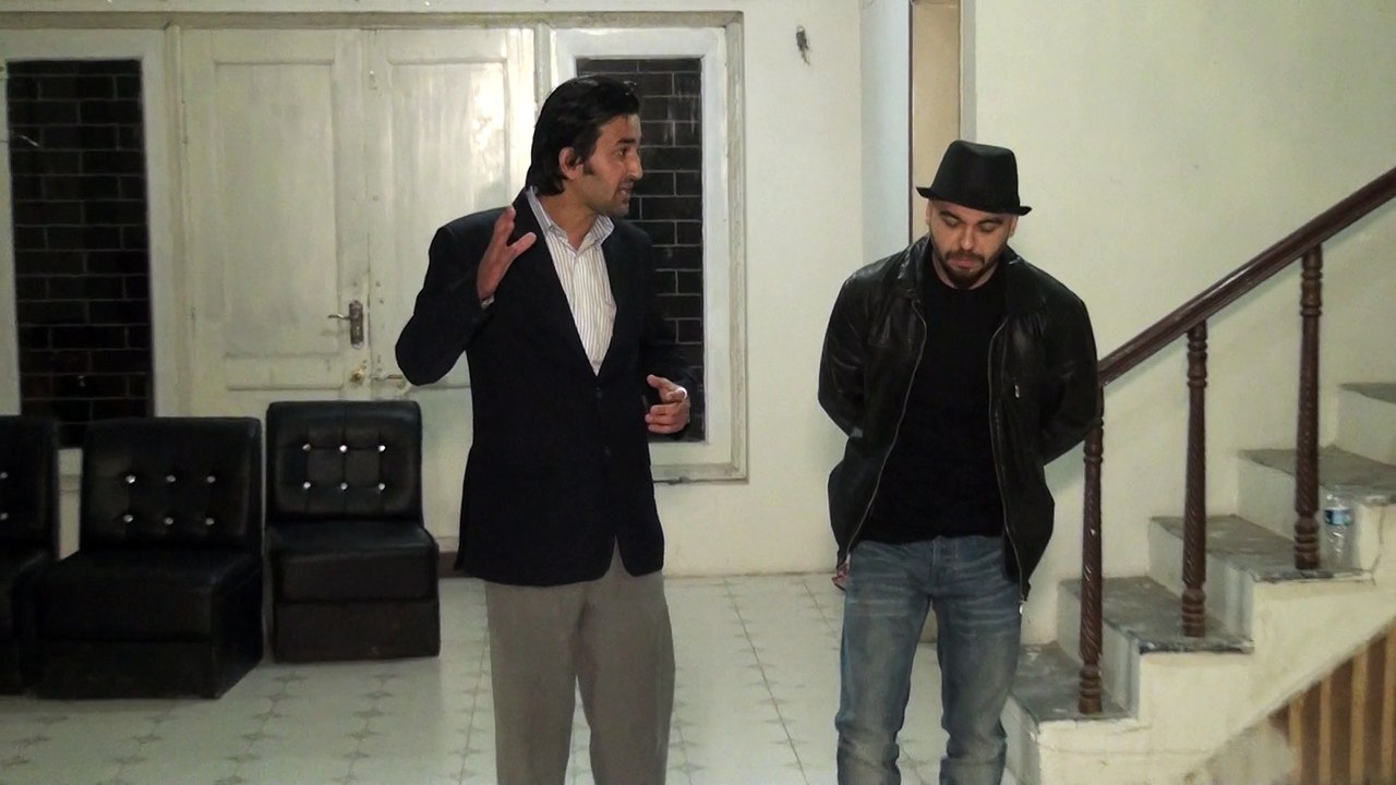 Hollywood American Senator with Lobbyist talking about peace in India & Pakistan  in film " Lovers from Jupiter to India