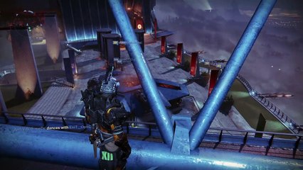 Glitch flying in tower