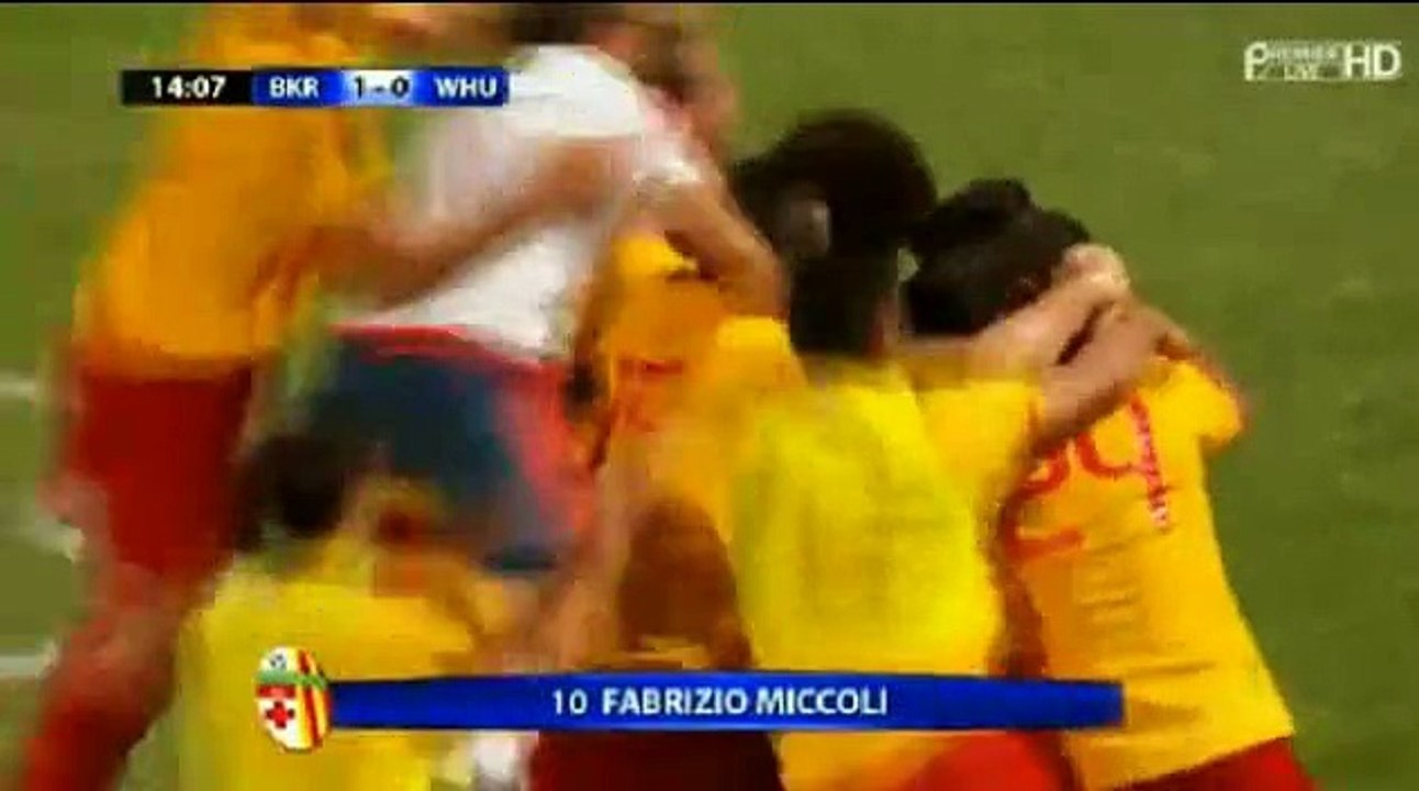 Fabrizio Miccoli 1:0  Birkirkara v. West Ham United Europa League 2015 HD