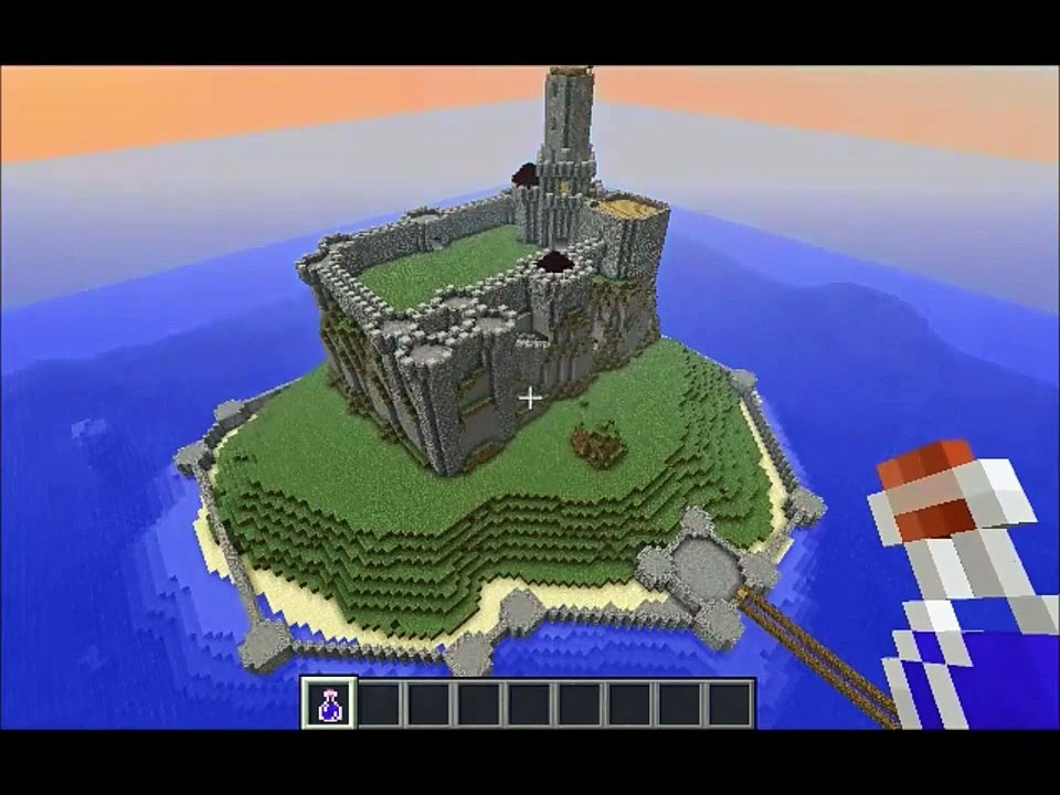 Minecraft 1.6.2 Chateau-fort avec village médiéval fortifier