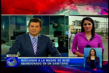 Buscando a la madre de bebe abandonado en un sanitario