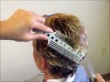 How to Cut Women's Short Hair  Layer Haircut - CombPal Scissor Over Comb Hair-Cutting tool video 6