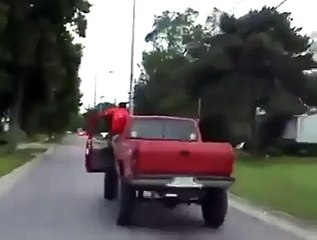Over confident boy has lost his jeep through bad accident