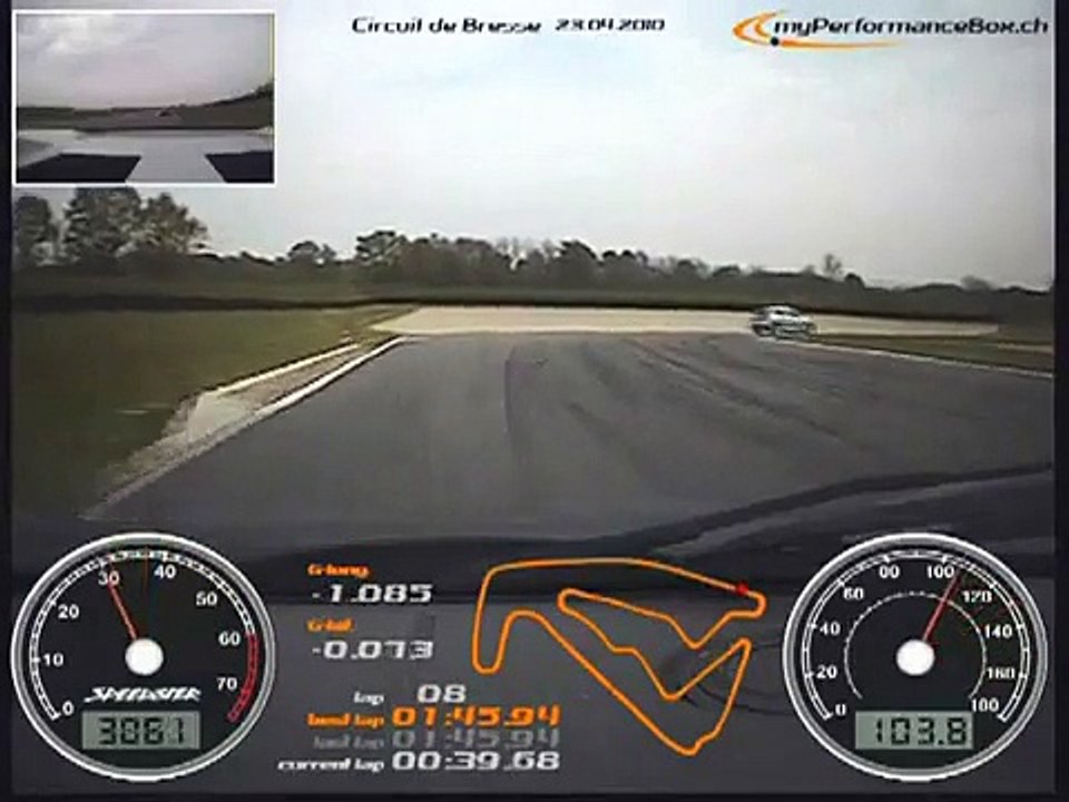 VBOX - Opel Speedster - Circuit de Bresse 23.04.2010