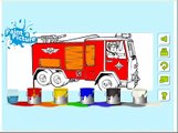 Fireman Sam - Fire Truck Paiting - Full Cartoon Game For Kids 2015 English