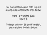 Want To Want Me by Jason Derulo acoustic guitar instrumental cover with onscreen lyrics karaoke