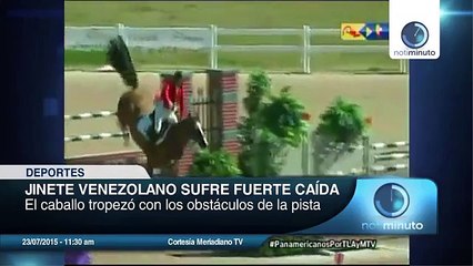 Así se accidentó jinete venezolano en Panamericanos