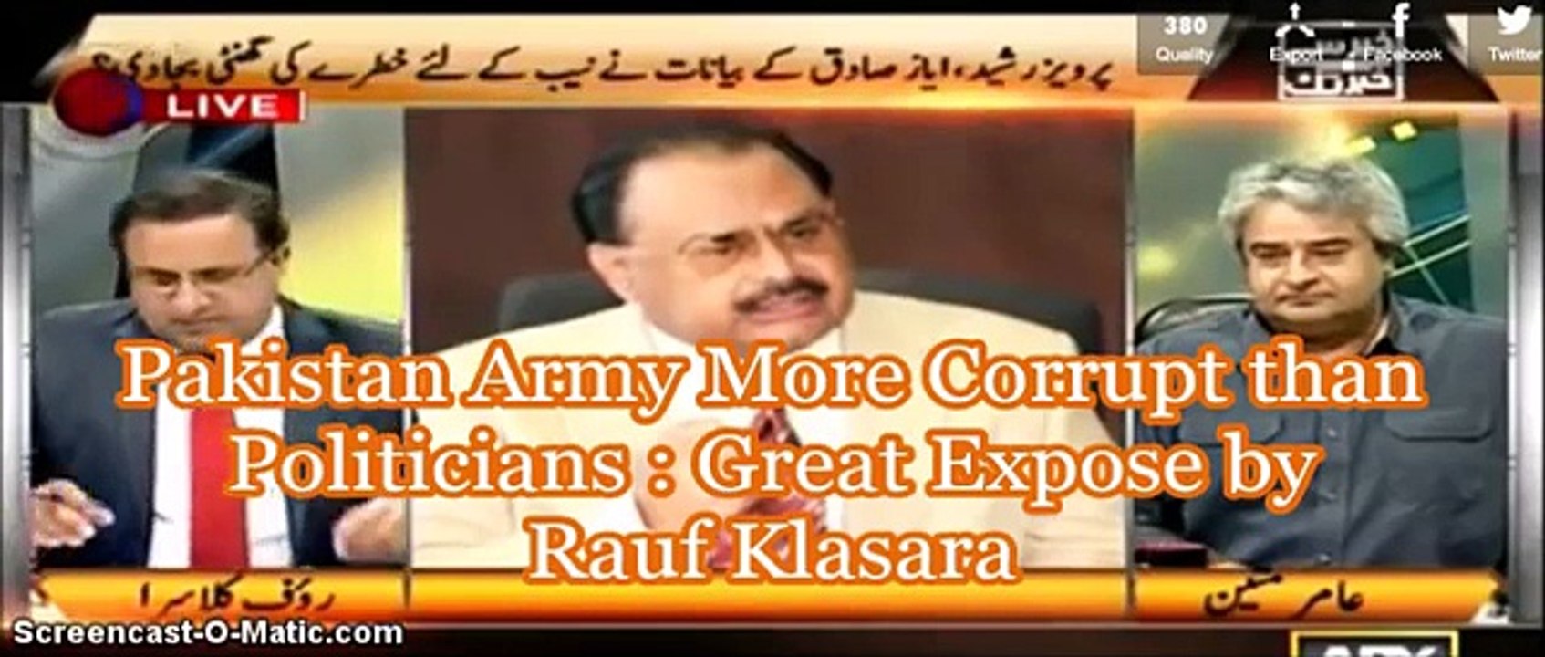 Pakistan Army More Corrupt than Politicians : Great Expose by Rauf Klasara