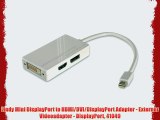 Lindy Mini DisplayPort to HDMI/DVI/DisplayPort Adapter - Externer Videoadapter - DisplayPort