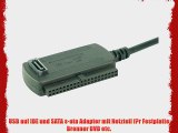 USB auf IDE und SATA s-ata Adapter mit Netzteil f?r Festplatte Brenner DVD etc.